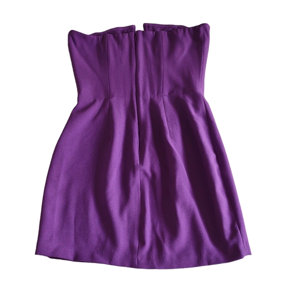 NWT Dress The Population Size Small Chloe Violet Strapless Mini Dress - Picture 2 of 16